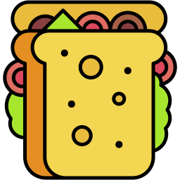 sandwich lineal color icon