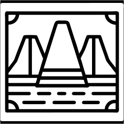 جبل الطاولة line أيقونة