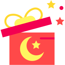presente de ramadã flat ícone