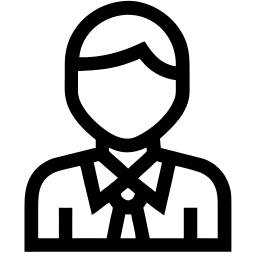 homme d'affaire line icône