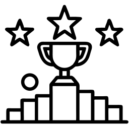 trofeo línea icono