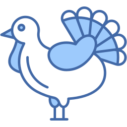 turkey two color icon