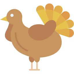 turkey flat icon