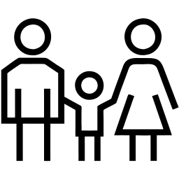 familia línea icono