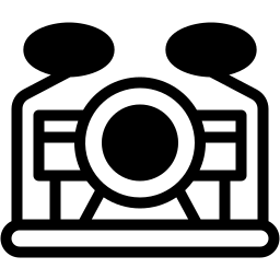 drum kit duotone icon