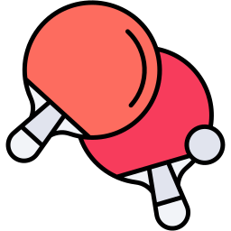 ping pong lineal color icon