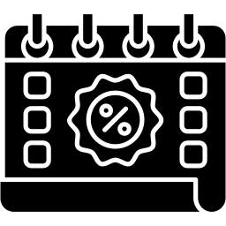 Kalender gefüllt Icon