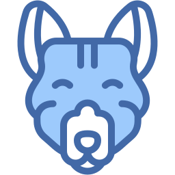 dog two color icon