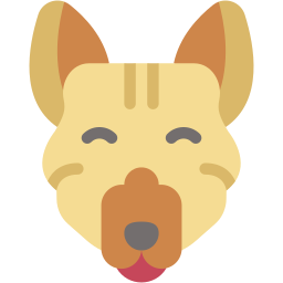 anjing datar ikon