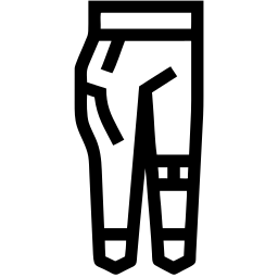 pantalon line icône
