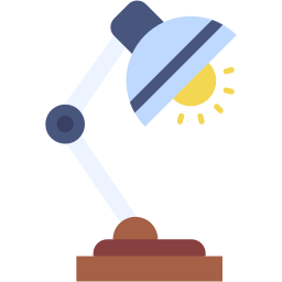 desk lamp flat icon
