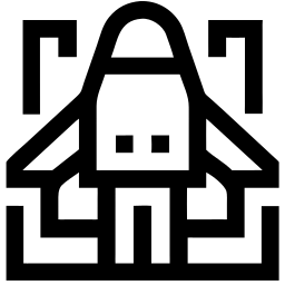宇宙飞船 line 图标