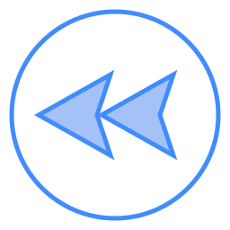 rewind two color icon