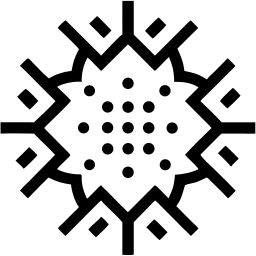 mandala linha ícone