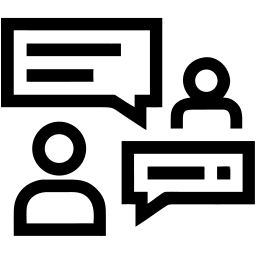 聊天 线条 图标