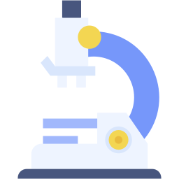 microscope flat icon
