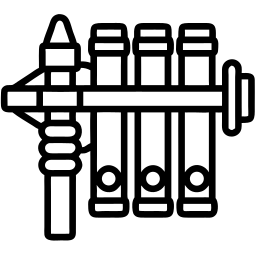 pan flute line icon