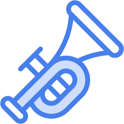 trumpet two color icon