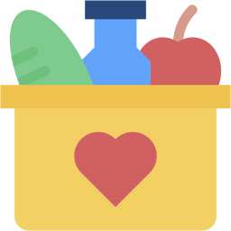 food donation flat icon