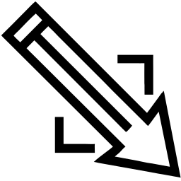 arrow line icon