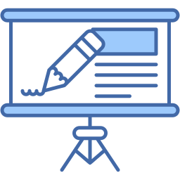 presentation two color icon