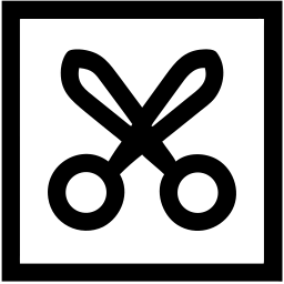 scissors line icon