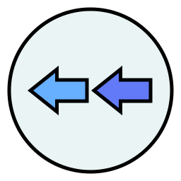left right arrows lineal-color icon