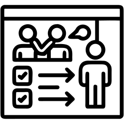 strategy line icon