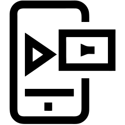 移动视频播放器 line 图标