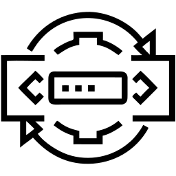 data transfer line icon