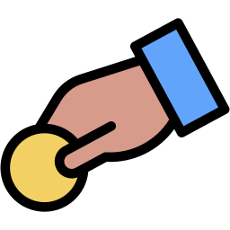 donation lineal color icon