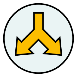 fork lineal-color icon