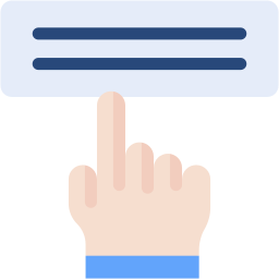 klicken flach Icon