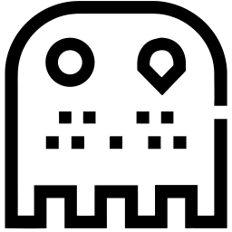 pacman line icône