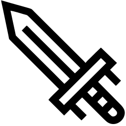 sword line icon