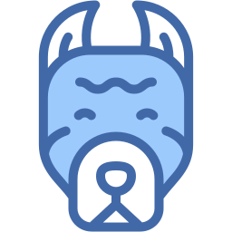 bull terrier two color icon