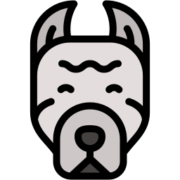 bull terrier lineal color icon