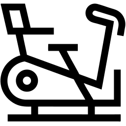 exercise bike line icon