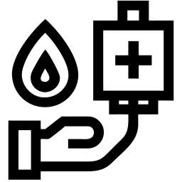 донорство крови line иконка