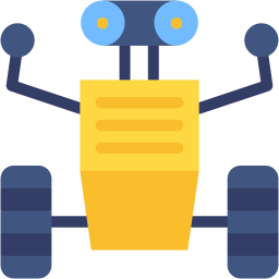 robot flat icon