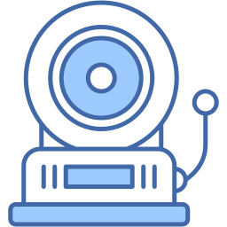 school bell two color icon