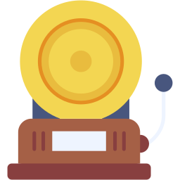 school bell flat icon