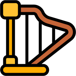 harp lineal color icon