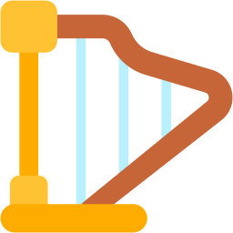 harp flat icon