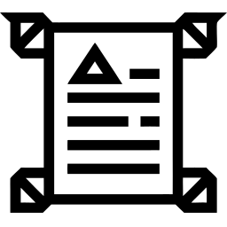 voluta línea icono