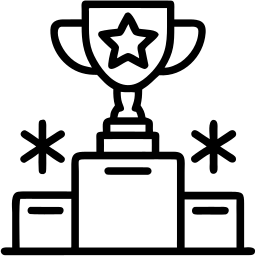 trophy line icon