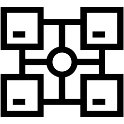 network diagram line icon