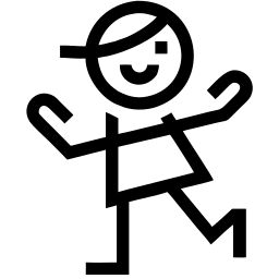孩子 线条 图标