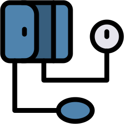 blood pressure lineal color icon