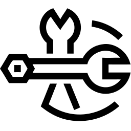 扳手 线条 图标